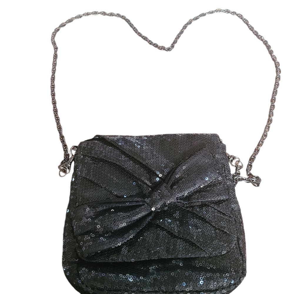 Charlotte Russe Bag Shoulder or‎ Clutch Sequins Bow Chain